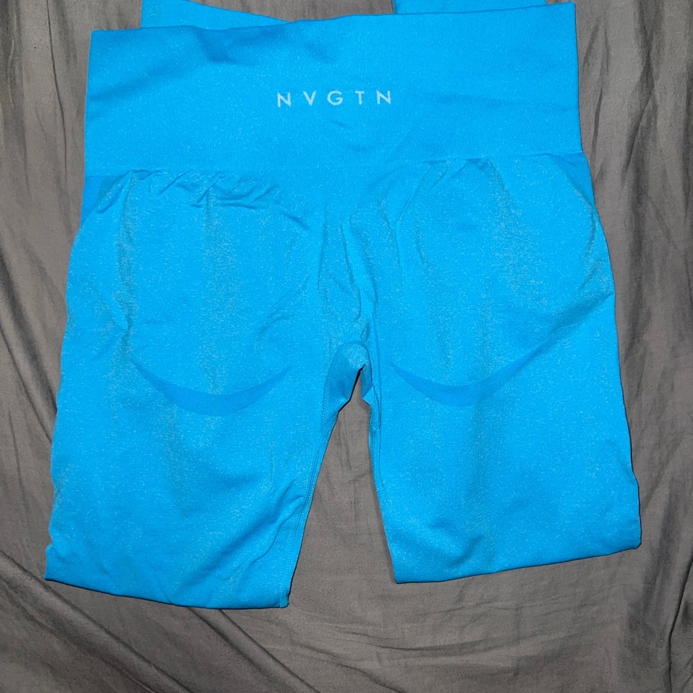 NVGTN Blue Leggings for Active Comfort